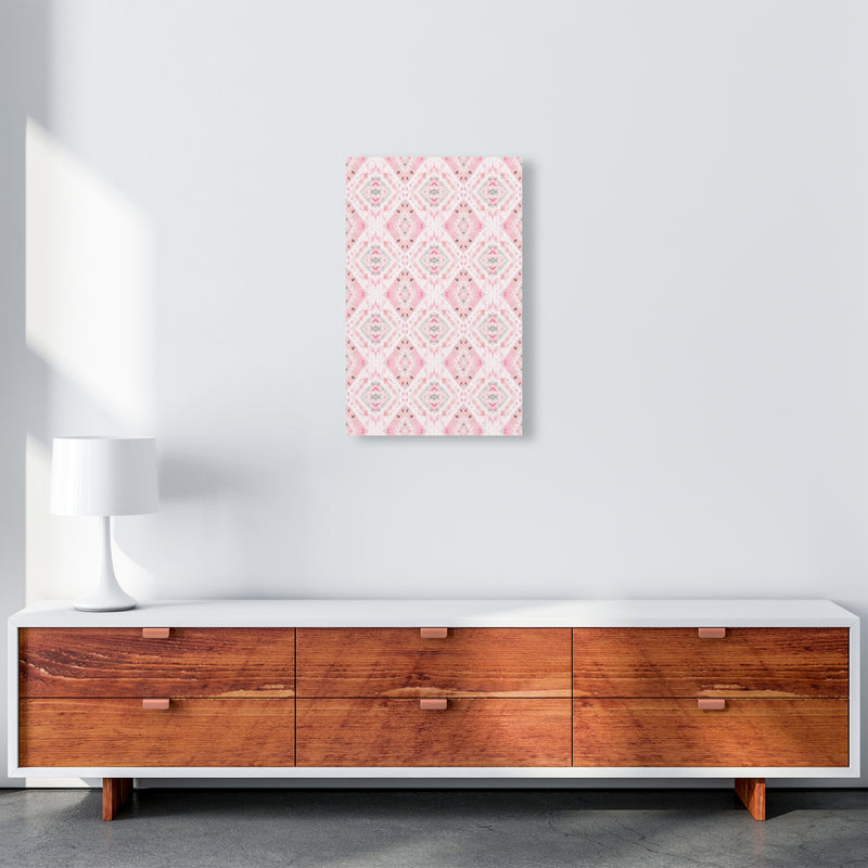 Boho Shibori Pink Abstract Art Print by Ninola Design A3 Canvas