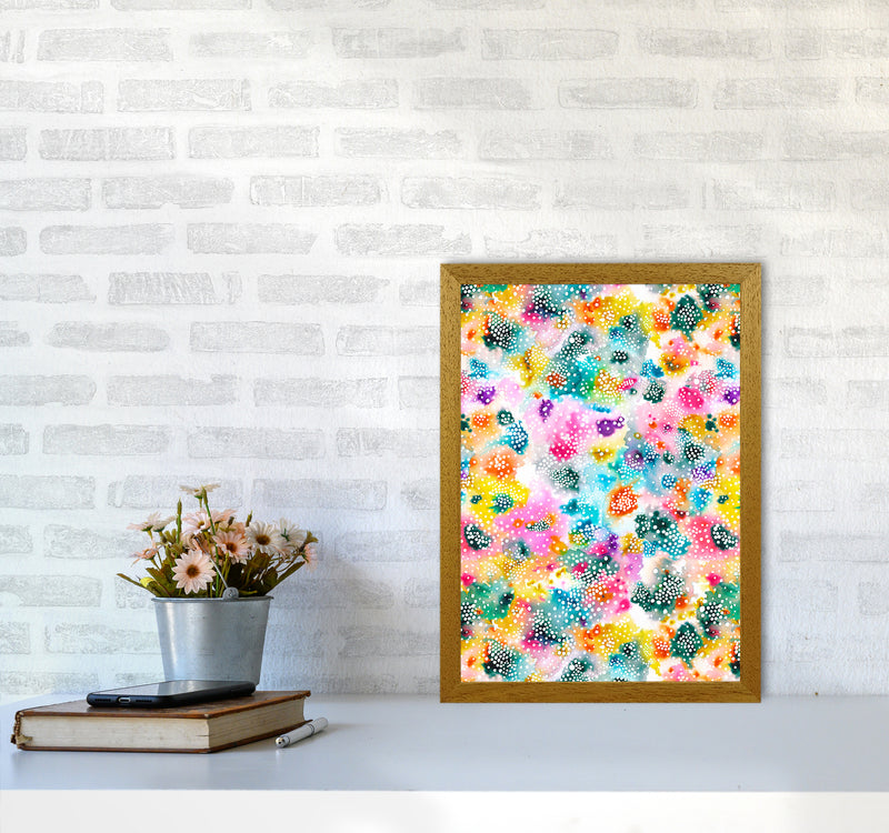 Experimental Surface Colorful Abstract Art Print by Ninola Design A3 Print Only