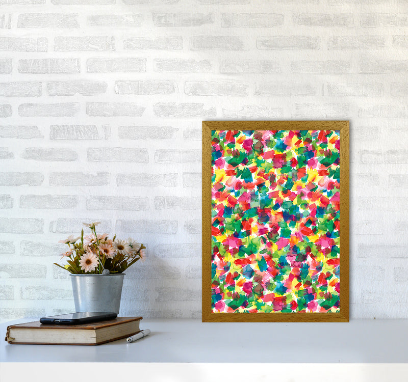 Spring Colors Multicolored Abstract Art Print by Ninola Design A3 Print Only