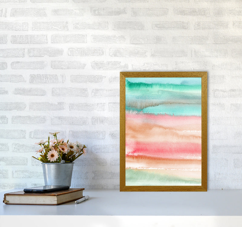 Gradient Watercolor Melon Abstract Art Print by Ninola Design A3 Print Only