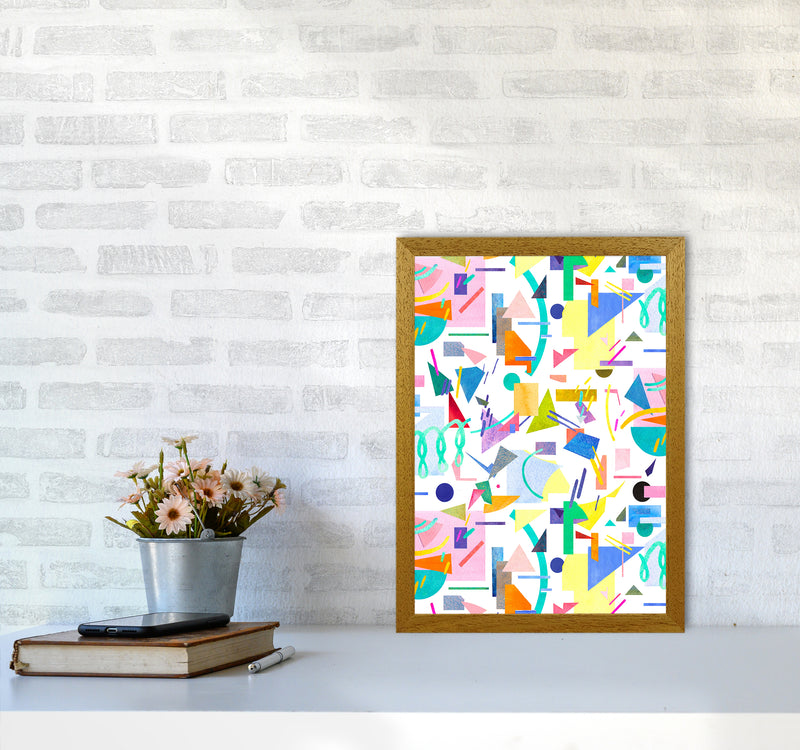 Geometric Collage Pop Abstract Art Print by Ninola Design A3 Print Only