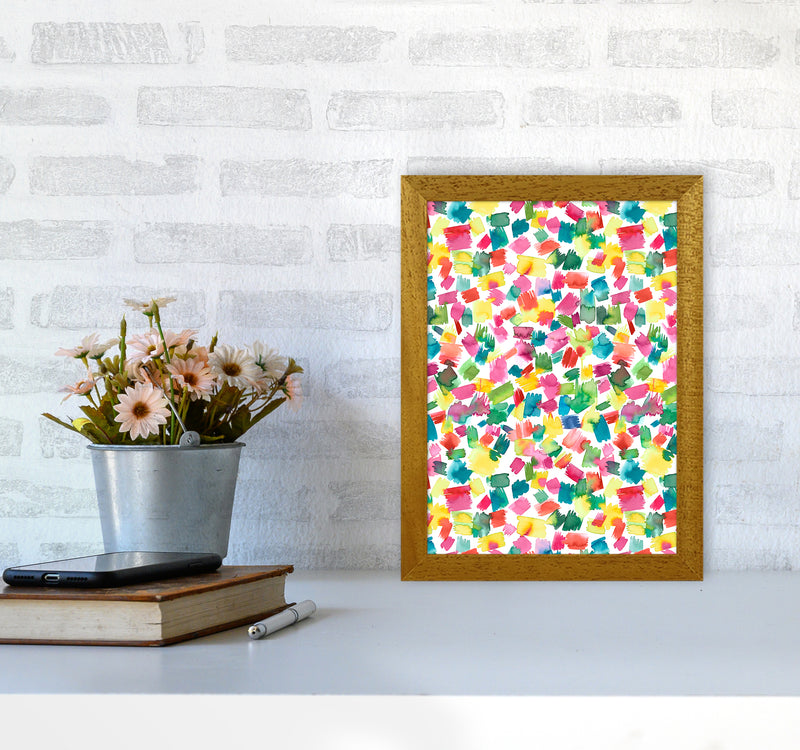 Abstract Spring Colorful Abstract Art Print by Ninola Design A4 Print Only