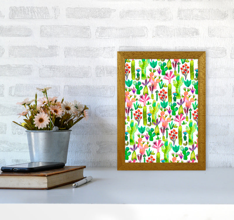 Cacti Garden Abstract Art Print by Ninola Design A4 Print Only