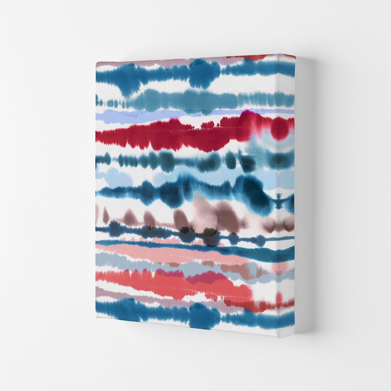 Soft Nautical Watercolor Lines Abstract Art Print by Ninola Design Canvas