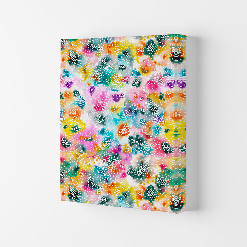 Experimental Surface Colorful Abstract Art Print by Ninola Design Canvas