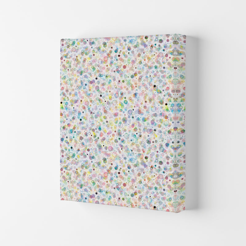 Cosmic Bubbles Multicolored Abstract Art Print by Ninola Design Canvas