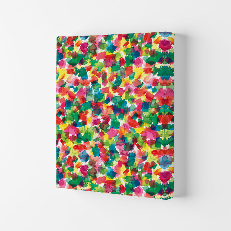 Spring Colors Multicolored Abstract Art Print by Ninola Design Canvas