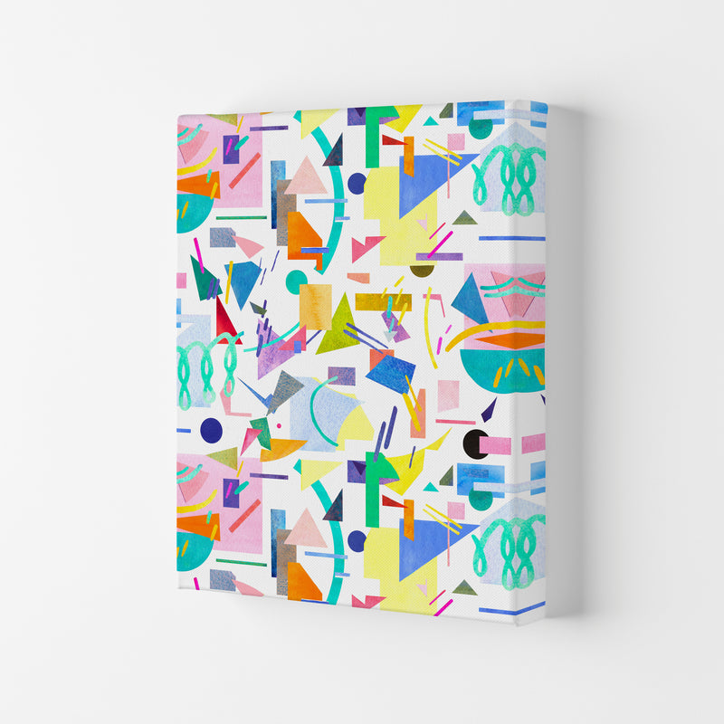 Geometric Collage Pop Abstract Art Print by Ninola Design Canvas