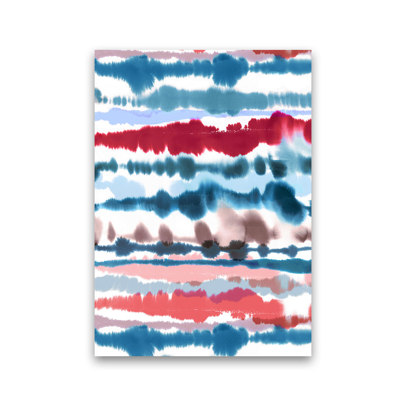 Soft Nautical Watercolor Lines Abstract Art Print by Ninola Design Print Only