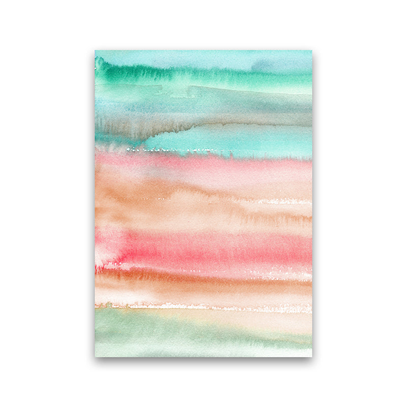 Gradient Watercolor Melon Abstract Art Print by Ninola Design Print Only