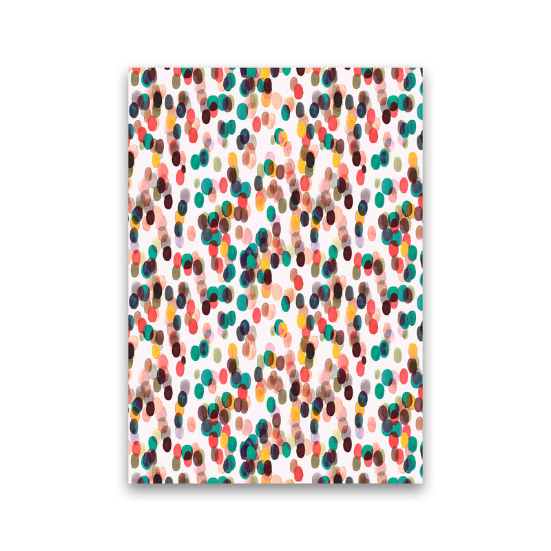 Relaxing Tropical Dots Abstract Art Print by Ninola Design Print Only