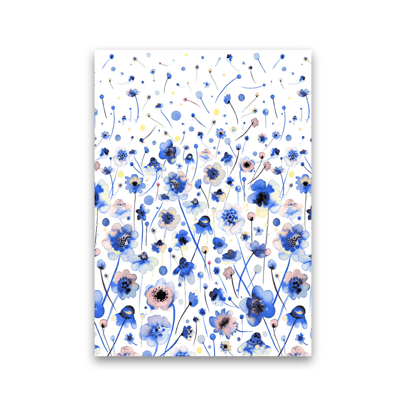 Ink Flowers Degraded Abstract Art Print by Ninola Design Print Only