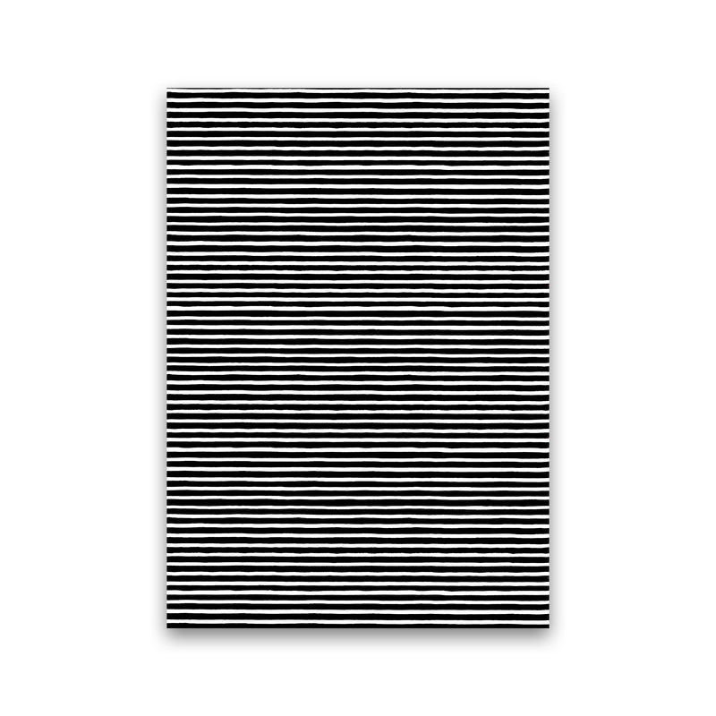 Marker Black Stripes Abstract Art Print by Ninola Design Print Only