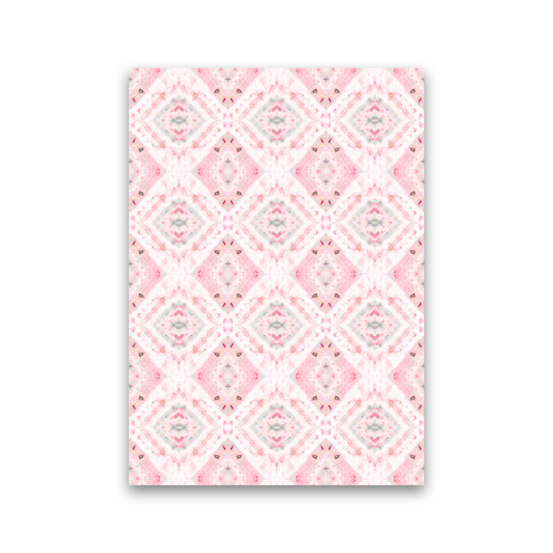 Boho Shibori Pink Abstract Art Print by Ninola Design Print Only