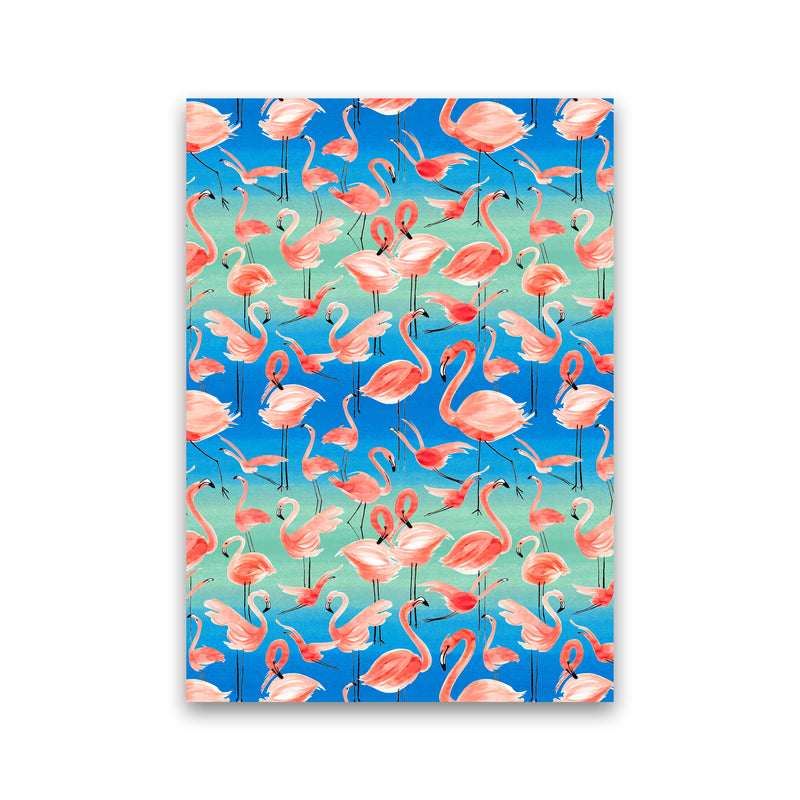 Flamingo Pink Abstract Art Print by Ninola Design Print Only