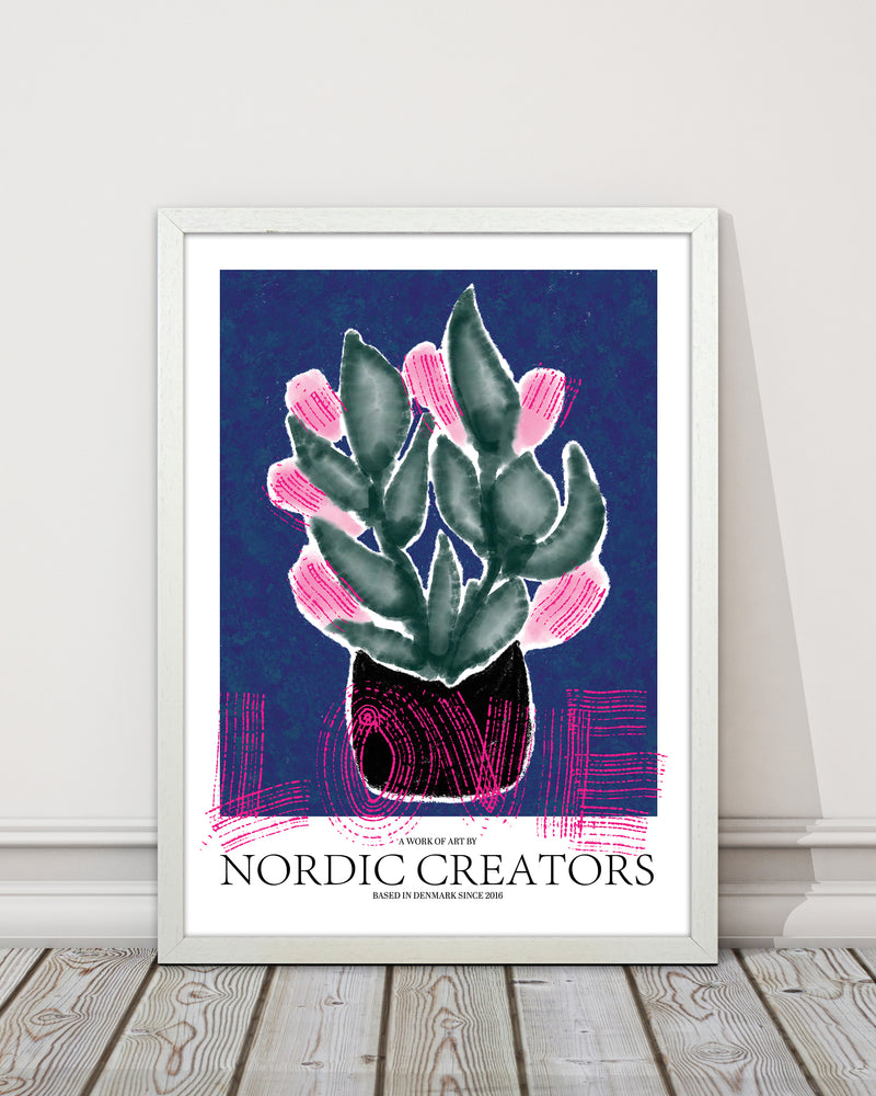 Flowers Love Abstract Art Print by Nordic Creators
