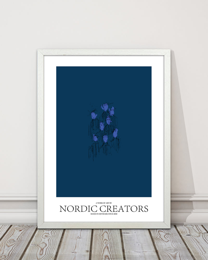 I'm blue Abstract Art Print by Nordic Creators