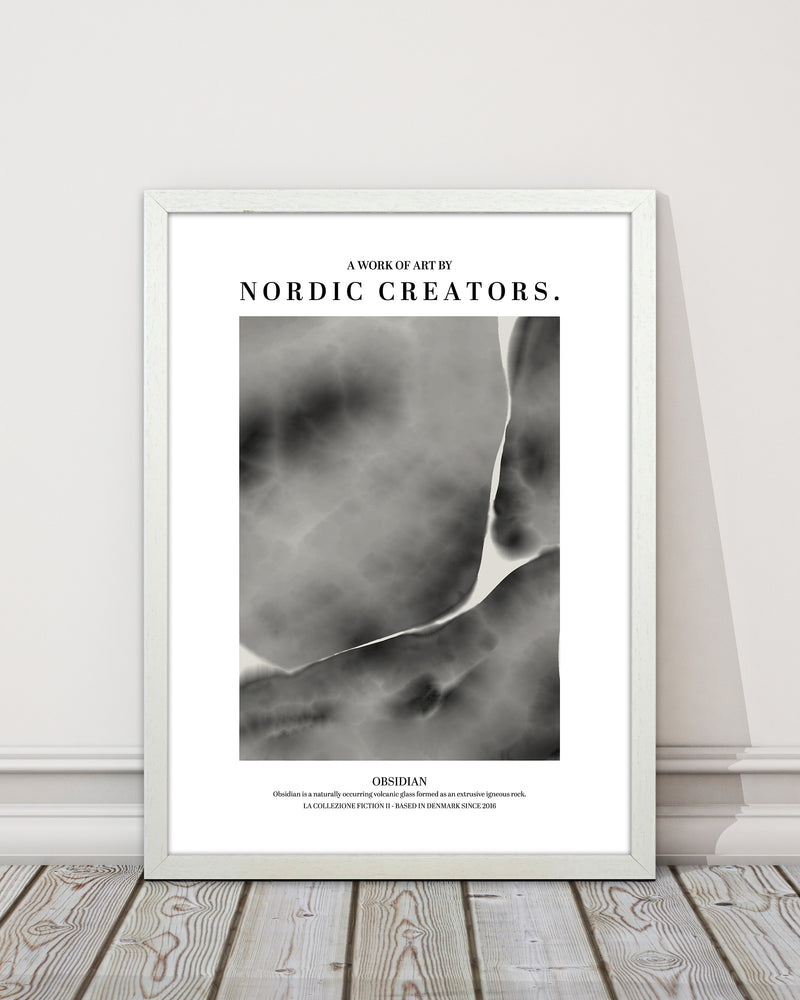 Obsidian Abstract Art Print by Nordic Creators