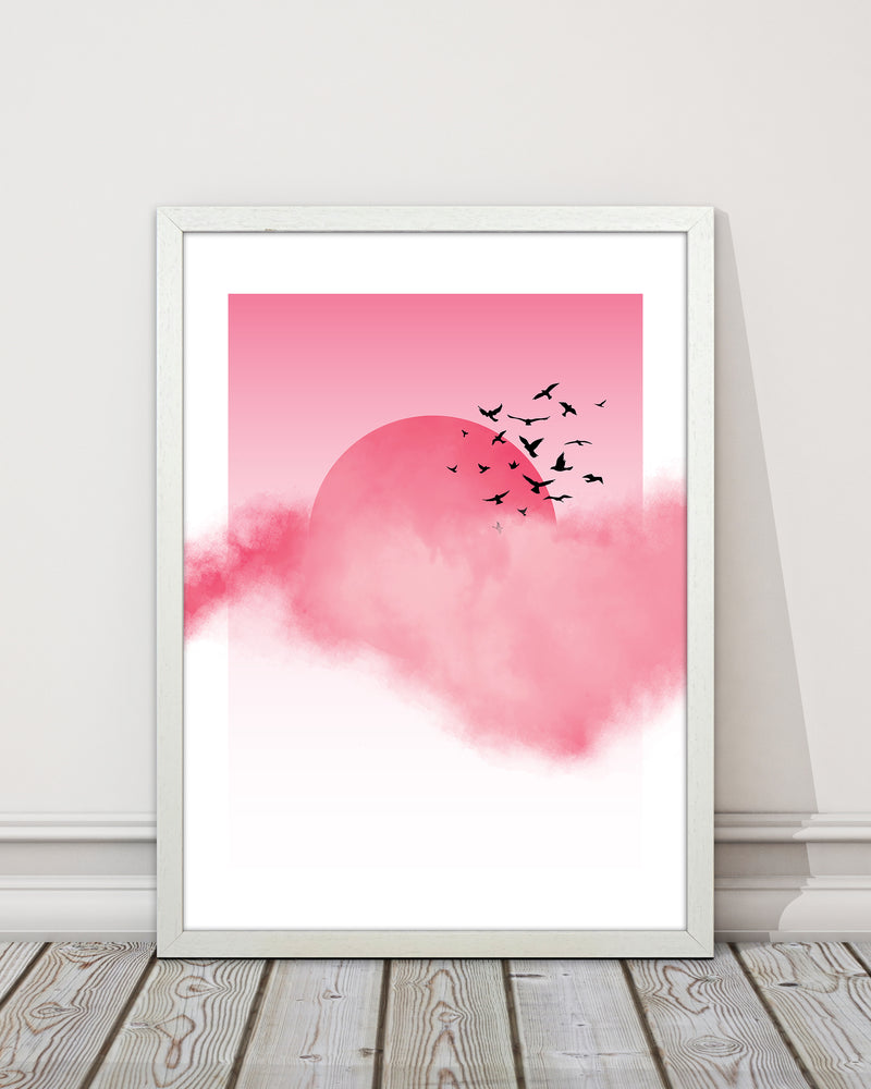 Pink Sunshine Abstract Art Print by Nordic Creators
