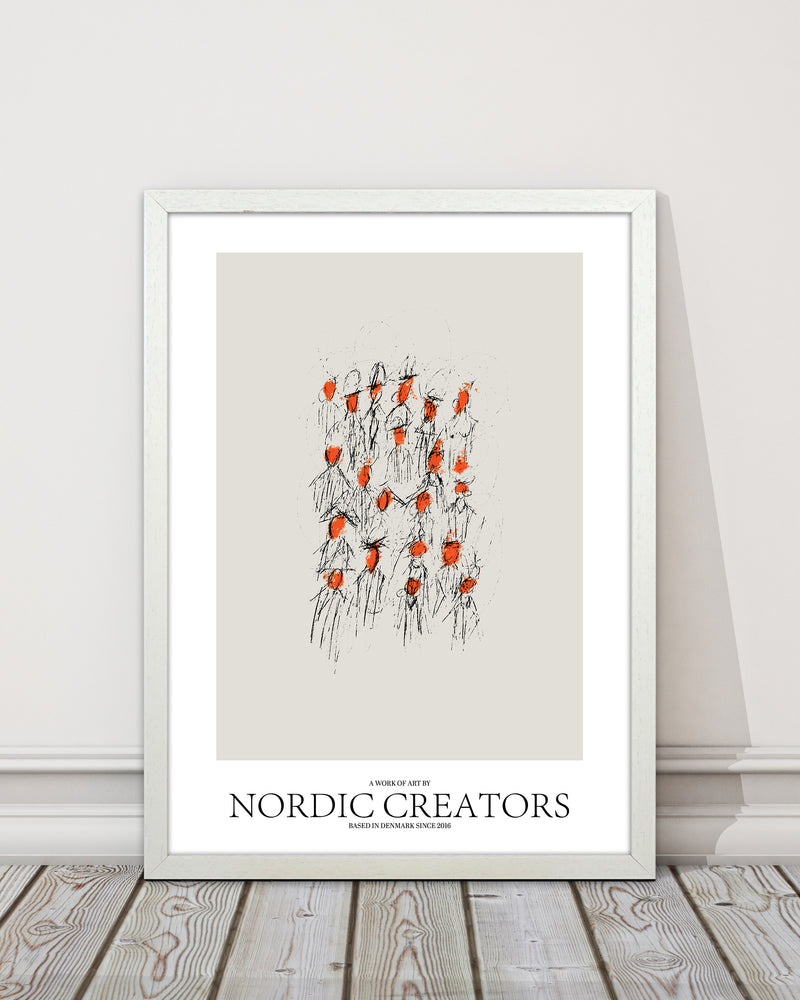 The People Abstract Art Print by Nordic Creators