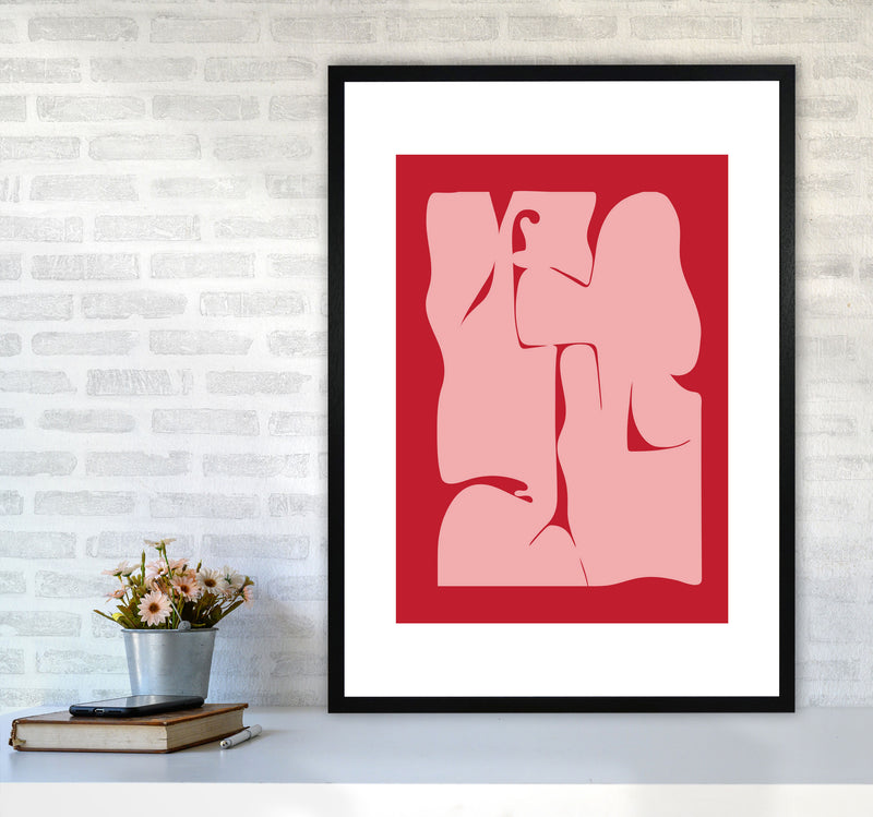 Abstract  Art Print by Nordic Creators A1 White Frame