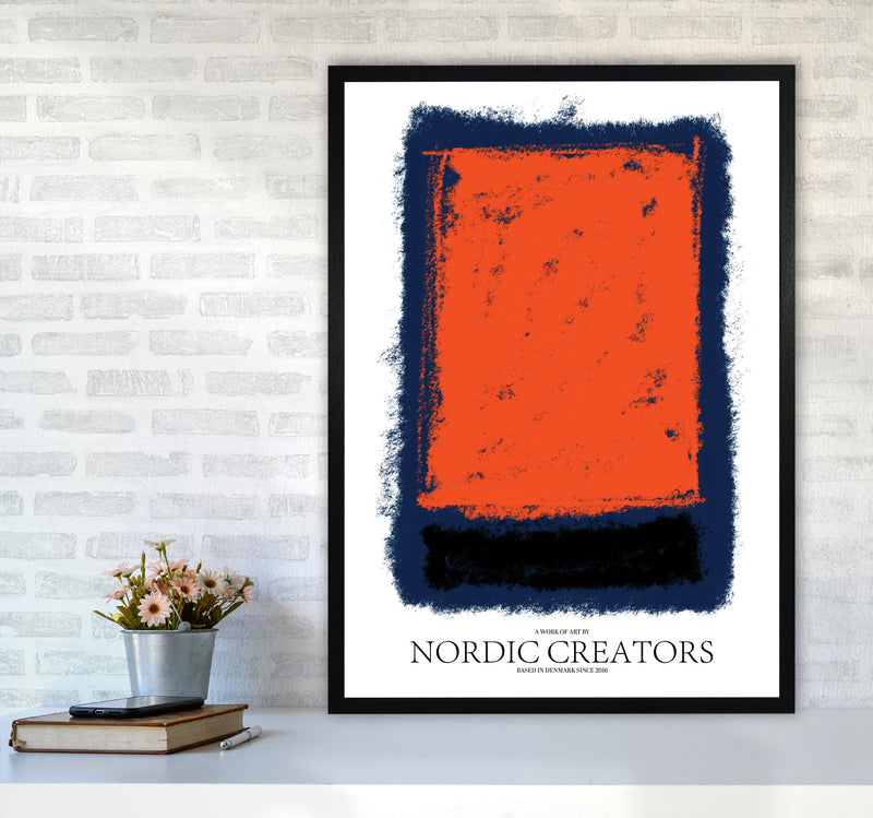 Abstract 4 Modern Contemporary Art Print by Nordic Creators A1 White Frame