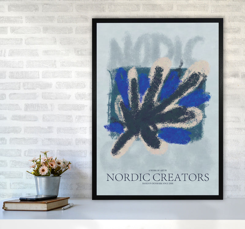 Abstract 5 Modern Contemporary Art Print by Nordic Creators A1 White Frame
