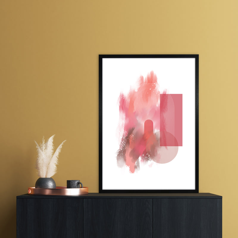 Color painting 2 Abstract Art Print by Nordic Creators A1 White Frame
