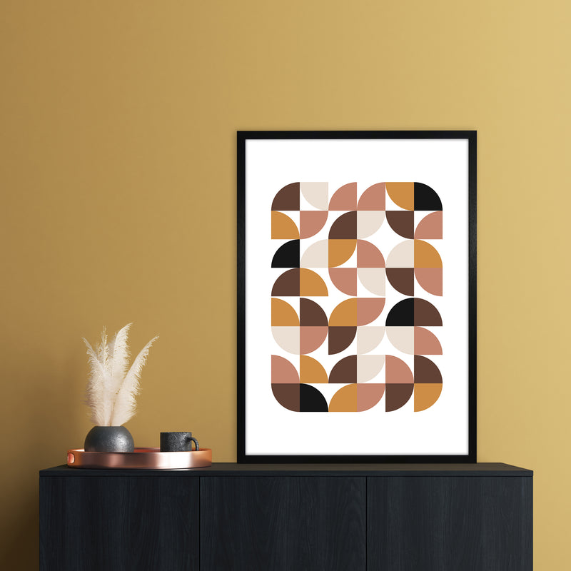 Geometric I Abstract Art Print by Nordic Creators A1 White Frame
