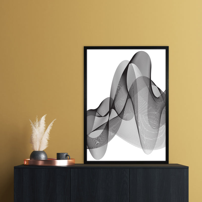 Graphic Abstract Art Print by Nordic Creators A1 White Frame