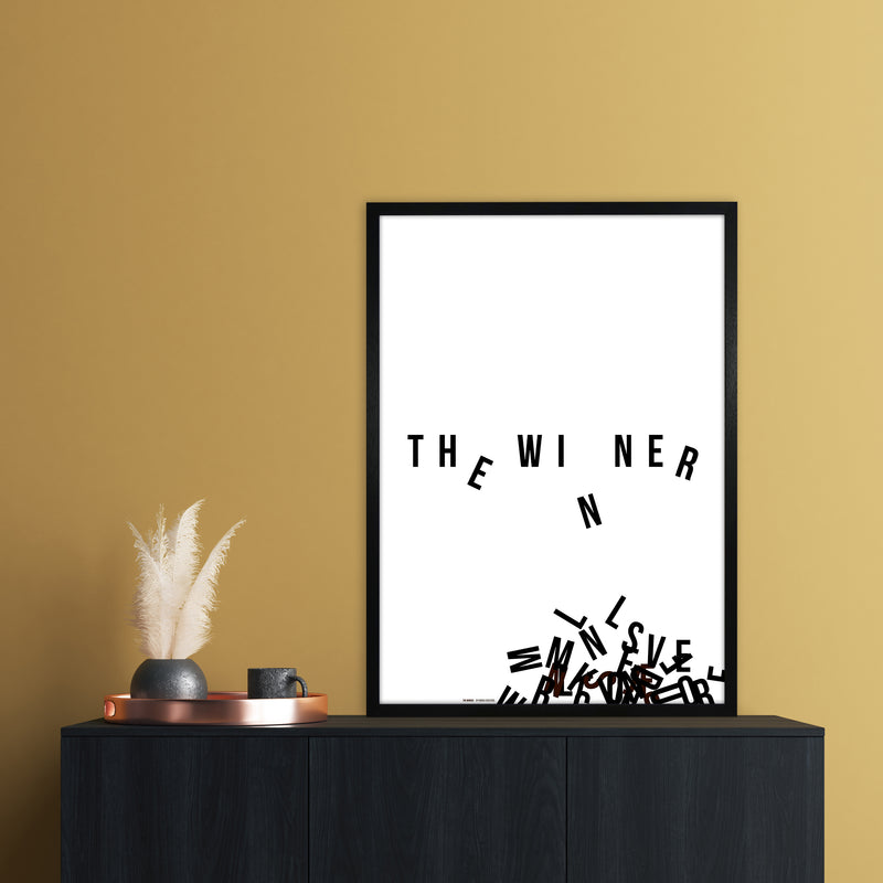 PJ-836-11 The winner Abstract Art Print by Nordic Creators A1 White Frame