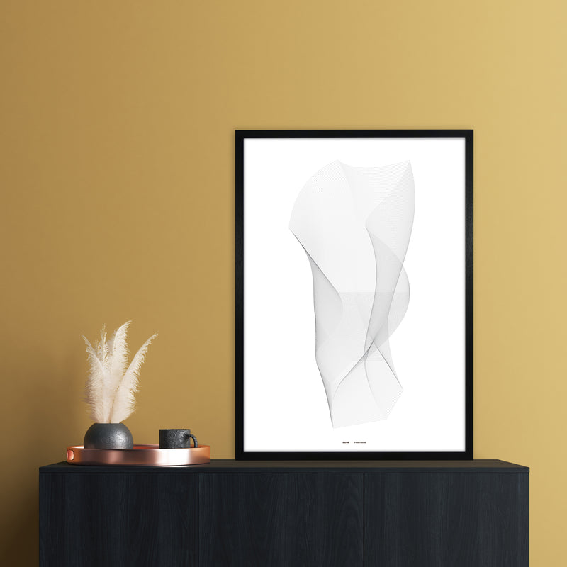 PJ-836-6 sculpture I Abstract Art Print by Nordic Creators A1 White Frame