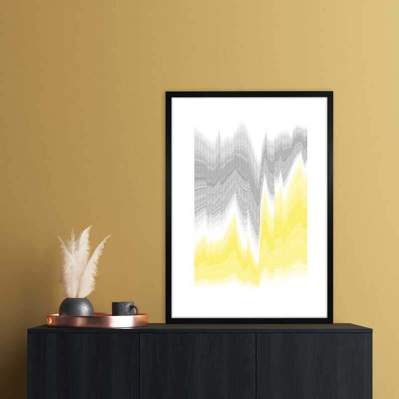 Waves in the deep Abstract Art Print by Nordic Creators A1 White Frame