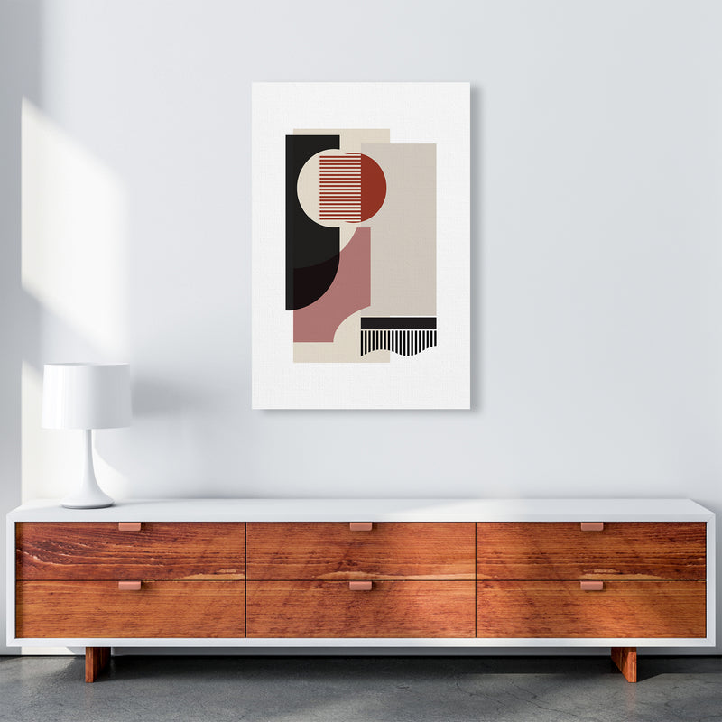correction rose grey Abstract Art Print by Nordic Creators A1 Canvas