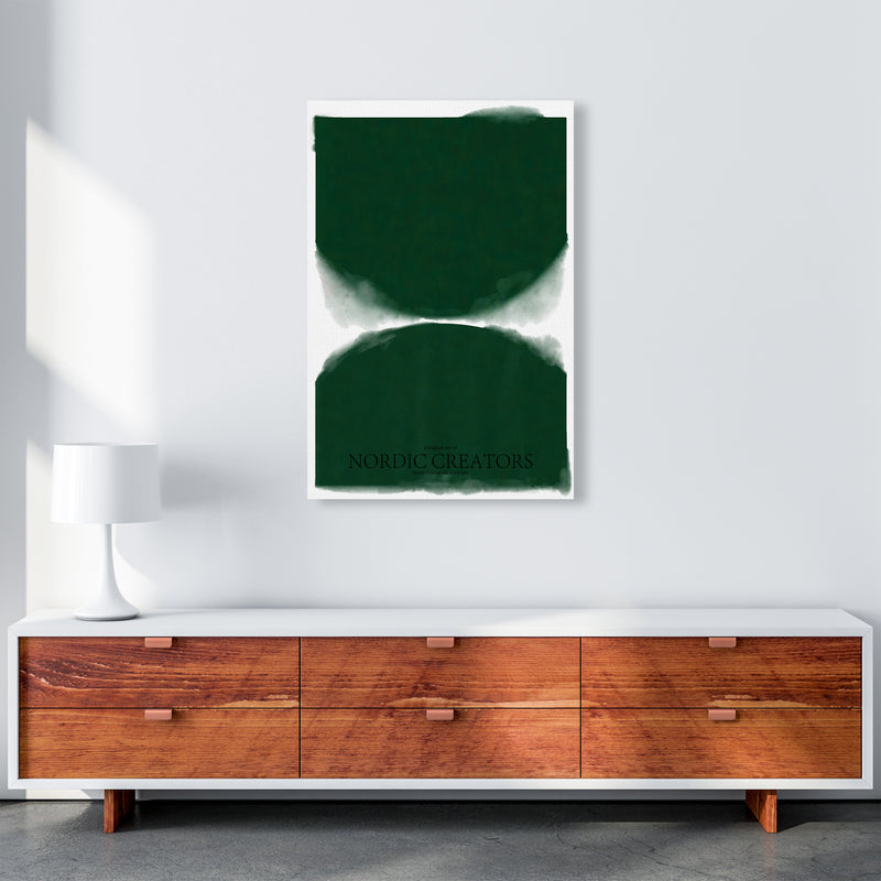 Green Abstract Art Print by Nordic Creators A1 Canvas