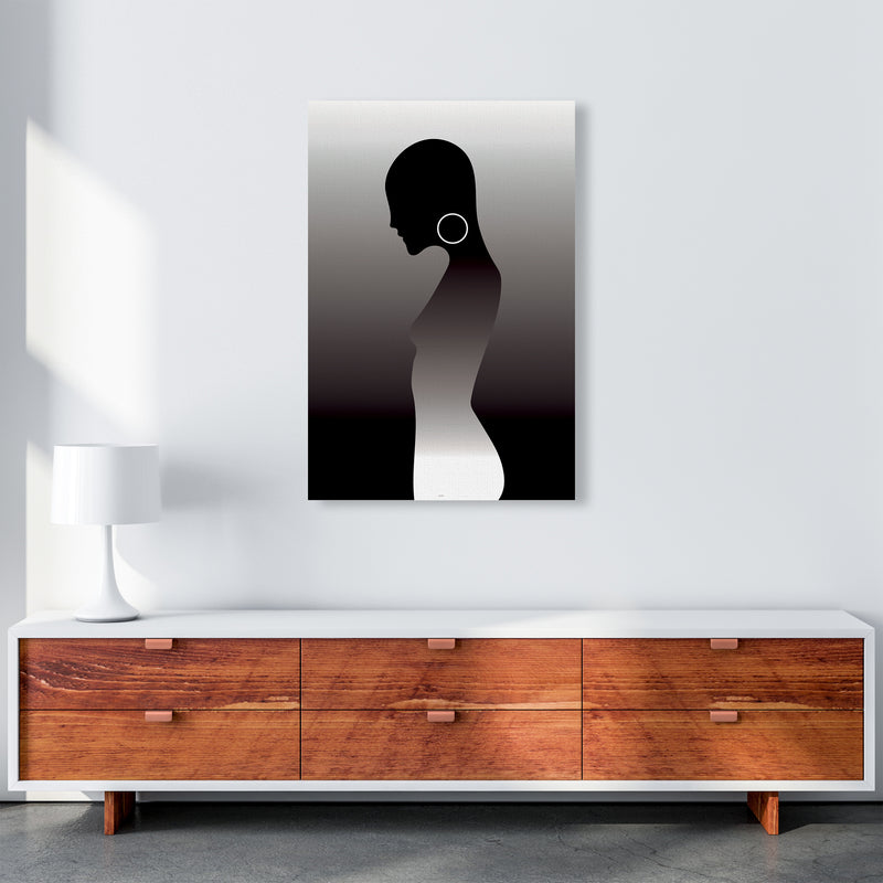 PJ-836-13 Woman of darkness Abstract Art Print by Nordic Creators A1 Canvas