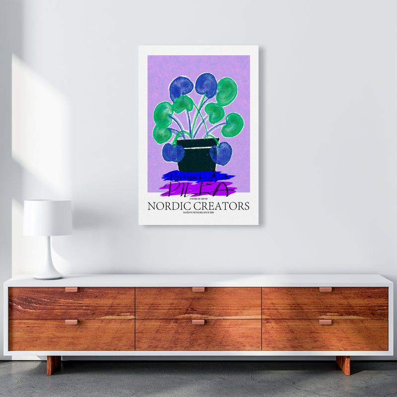 Portrait of a Pilea Abstract Art Print by Nordic Creators A1 Canvas