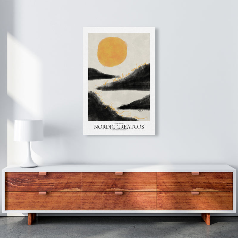 Sunrise Abstract Art Print by Nordic Creators A1 Canvas