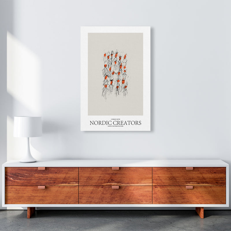 The People Abstract Art Print by Nordic Creators A1 Canvas