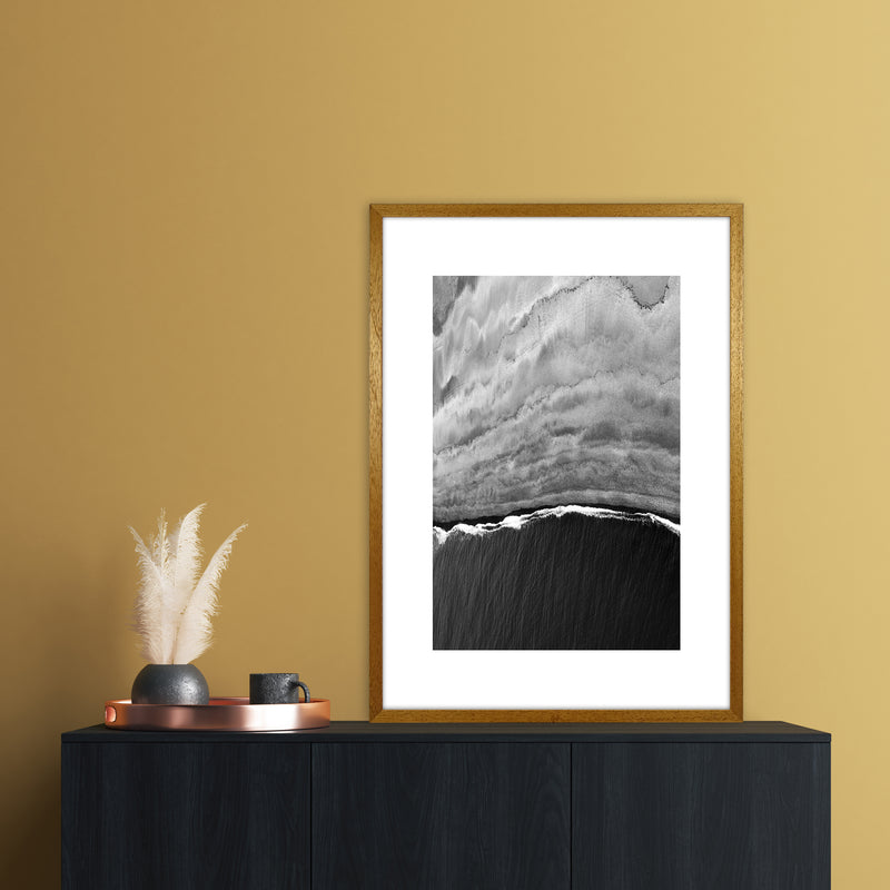 Black Ocean Abstract Art Print by Nordic Creators A1 Print Only