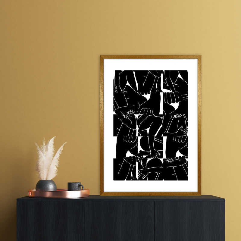Bodies Abstract Art Print by Nordic Creators A1 Print Only