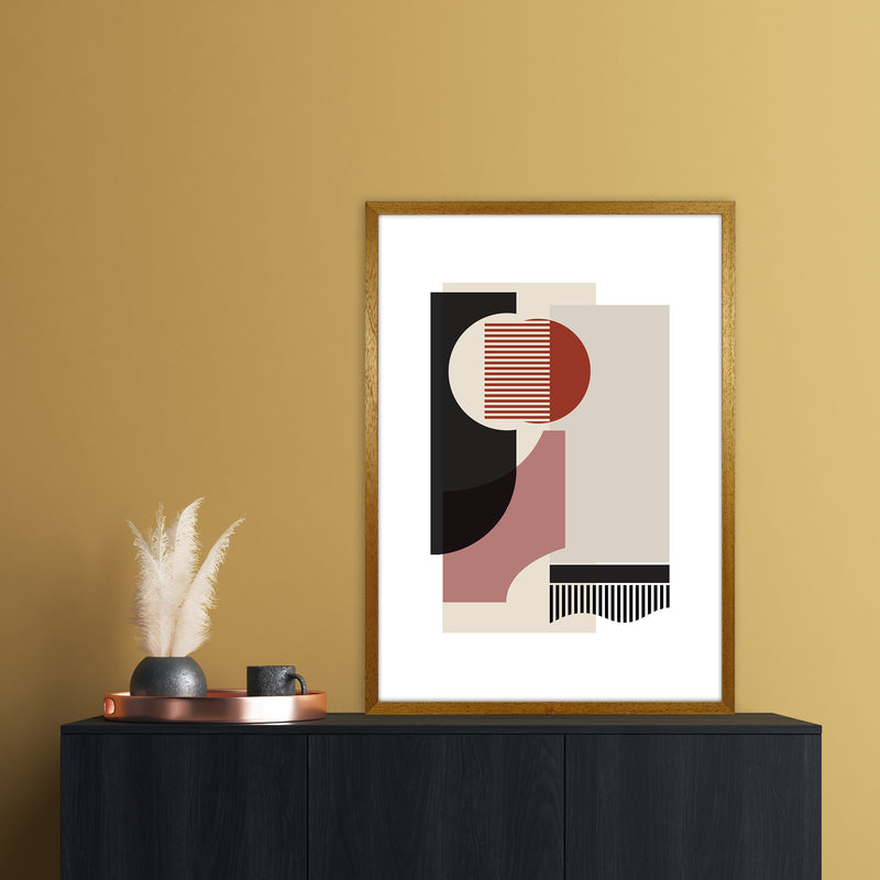 correction rose grey Abstract Art Print by Nordic Creators A1 Print Only