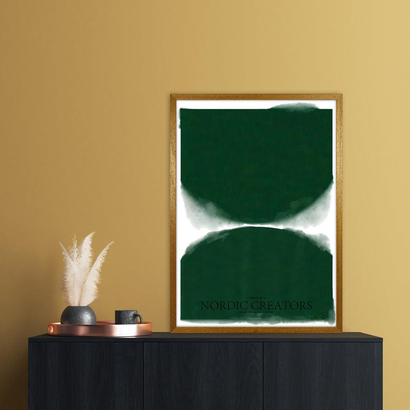 Green Abstract Art Print by Nordic Creators A1 Print Only