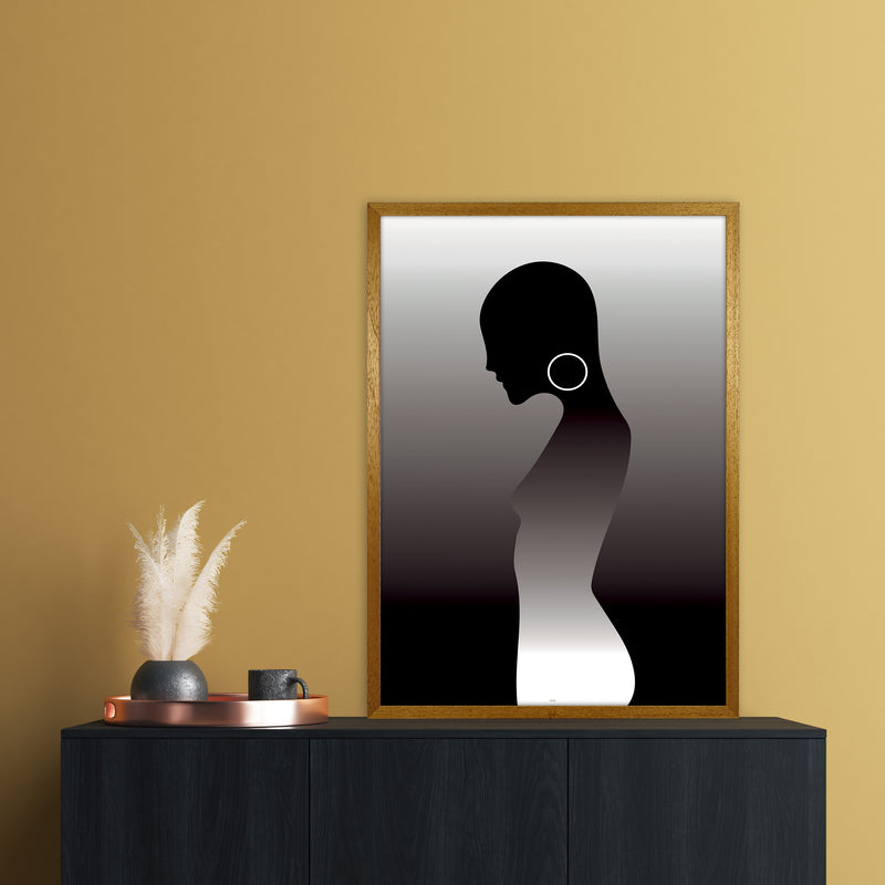 PJ-836-13 Woman of darkness Abstract Art Print by Nordic Creators A1 Print Only
