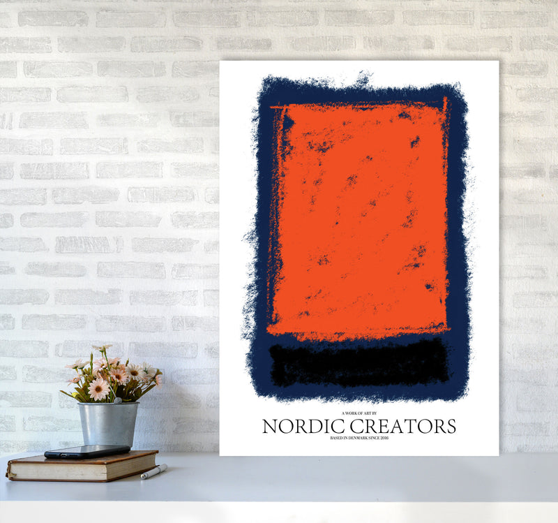 Abstract 4 Modern Contemporary Art Print by Nordic Creators A1 Black Frame