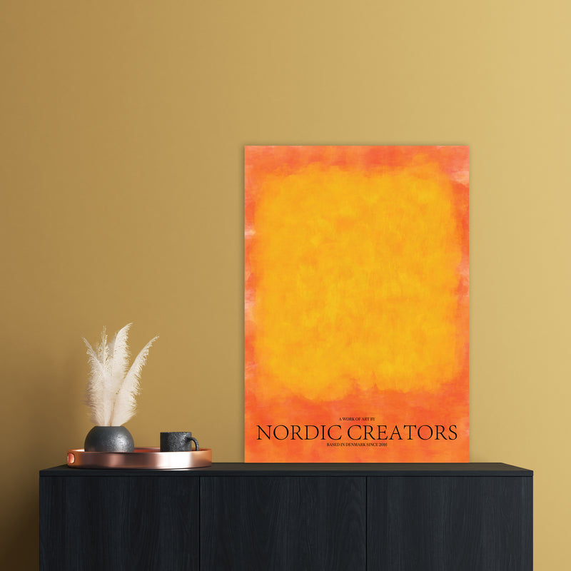 Color Block Abstract Art Print by Nordic Creators A1 Black Frame