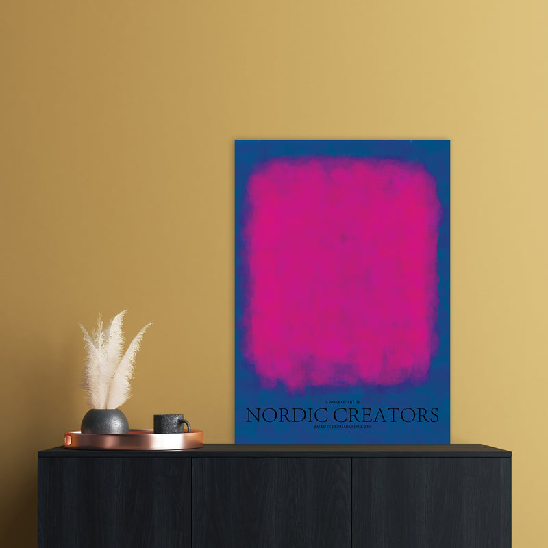 Color Block 3 Abstract Art Print by Nordic Creators A1 Black Frame