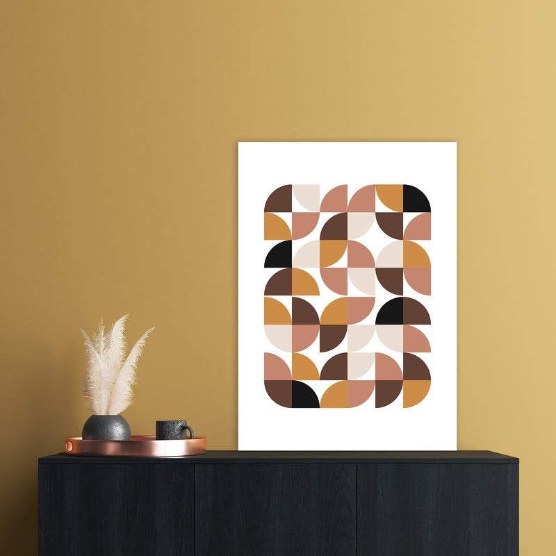 Geometric I Abstract Art Print by Nordic Creators A1 Black Frame