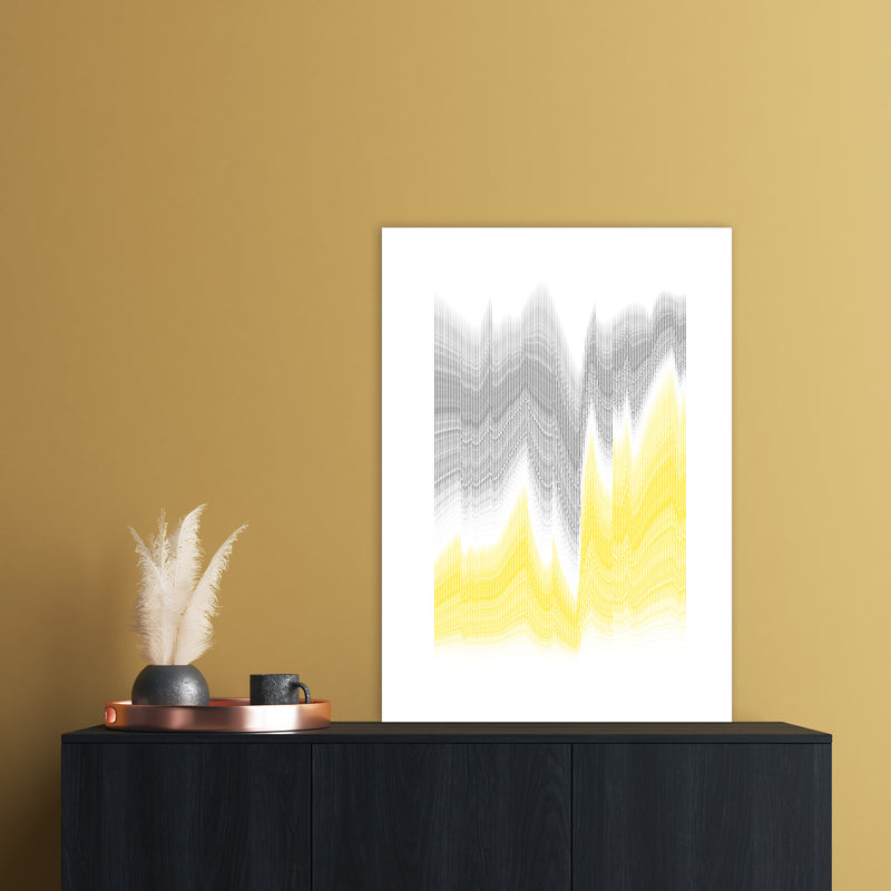 Waves in the deep Abstract Art Print by Nordic Creators A1 Black Frame