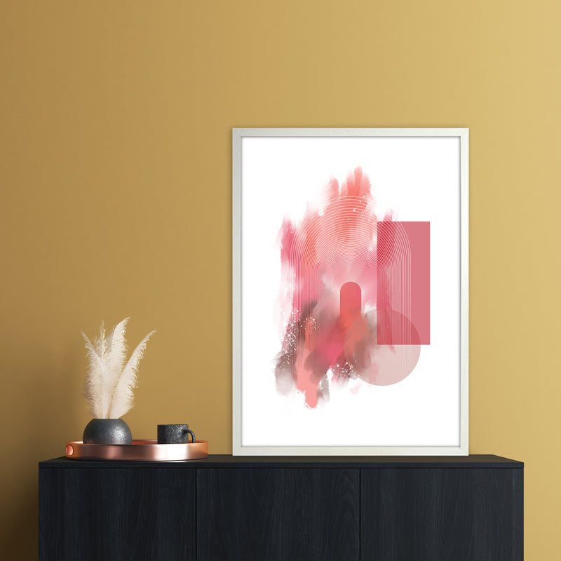 Color painting 2 Abstract Art Print by Nordic Creators A1 Oak Frame
